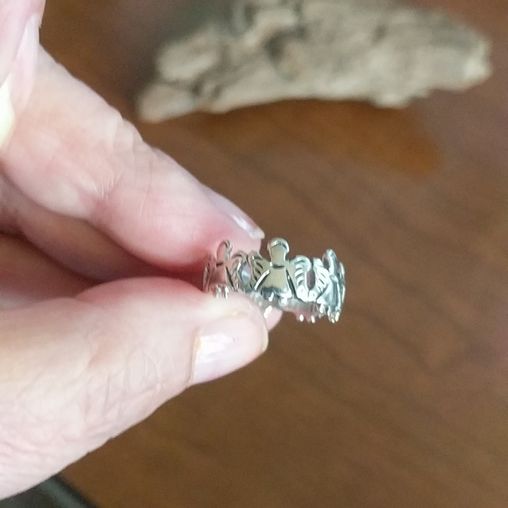 Sterling Silver Circle of Angels Ring